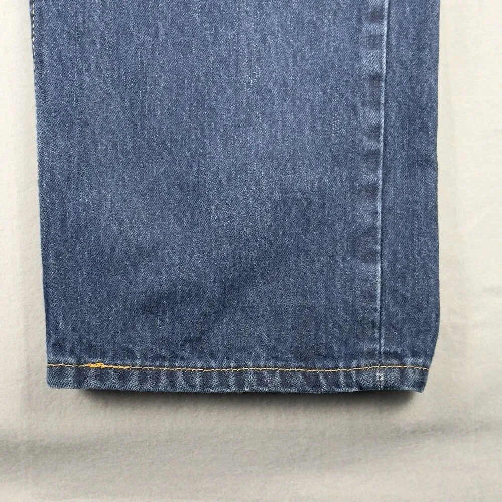 Levi's 505 Jeans Mens 40x30‎ Straight Fit 5-Pocket Cotton Denim Black